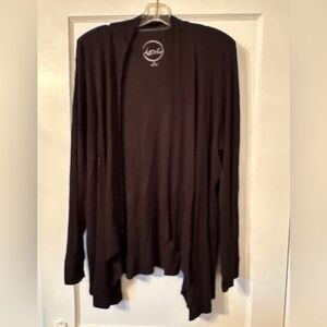 INC Women’s Black Open Draped Cardigan Plus Size 2X